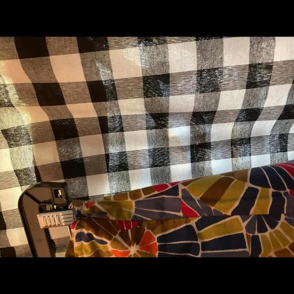 Talbots Vintage Pleated Circle Pattern Midi Skirt Size 14W - Picture 4 of 7